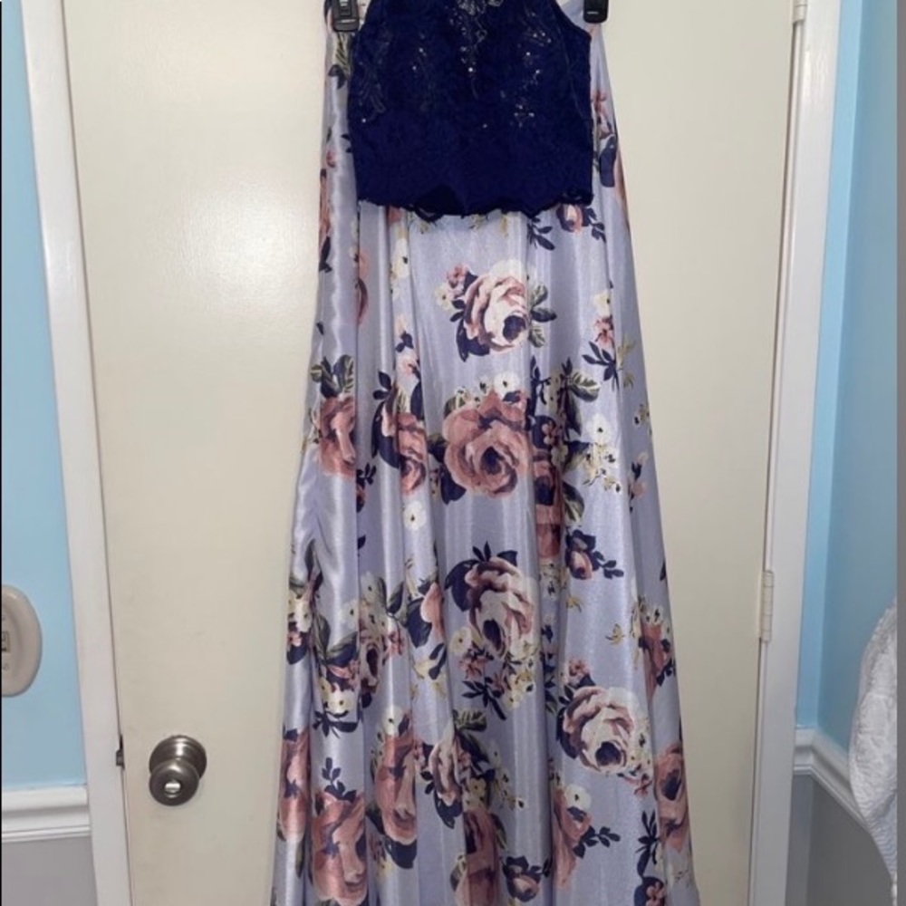 Two piece prom dress